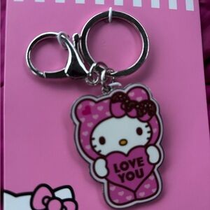 Hello Kitty Pink and White 'Love You' Keychain(Limited Edition)
